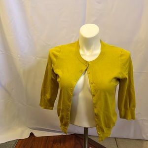 Cardigan mustard